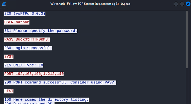 FTP PCAP