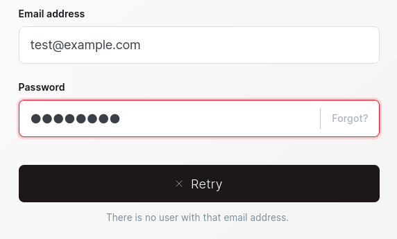 Ghost Login Incorrect User